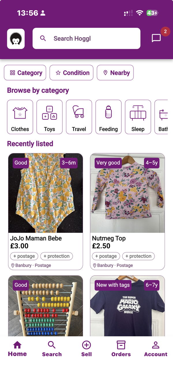 Hoggl app screenshot